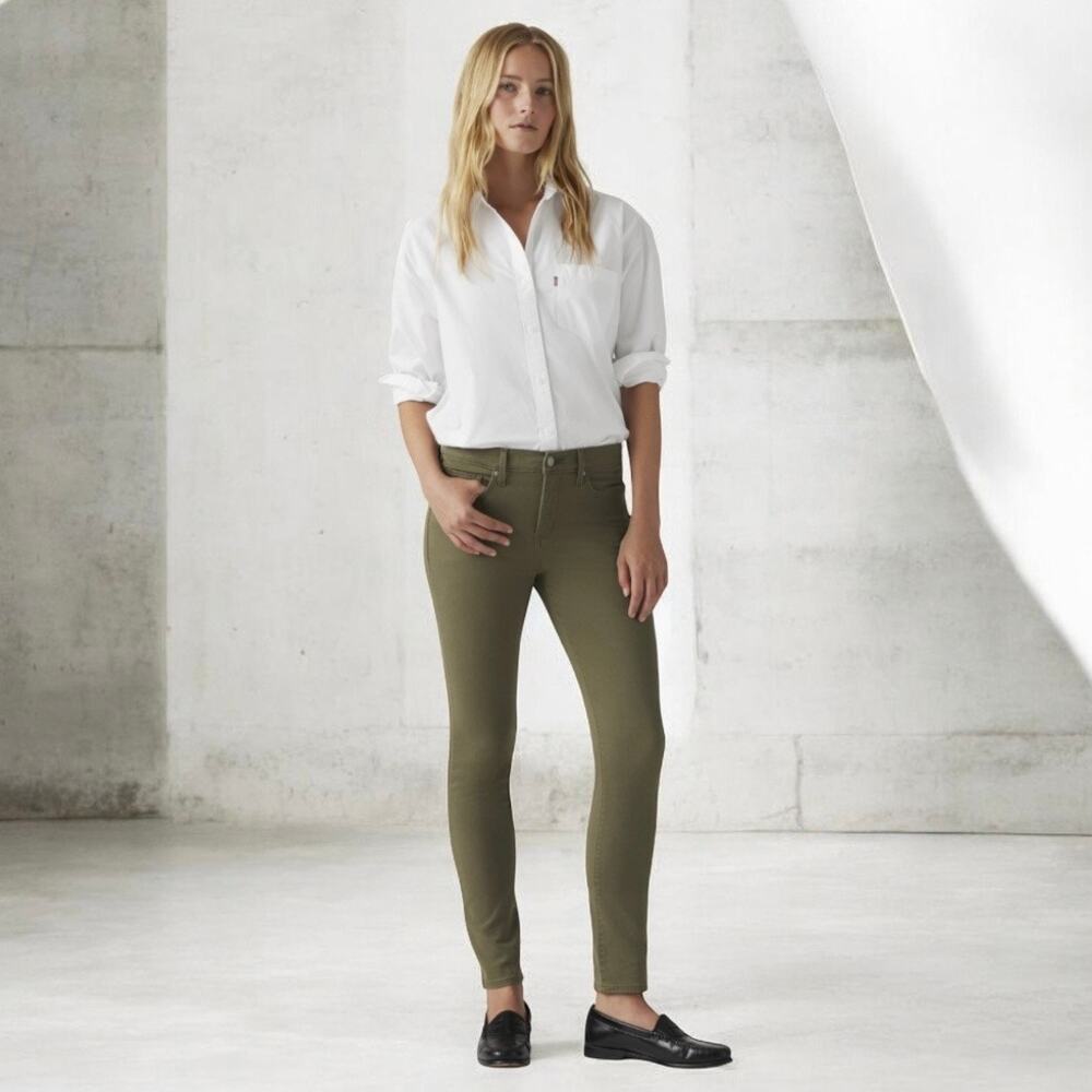 LEVI'S  Supersoft 311 Shaping Stretch Skinny Jeans in Green size 28